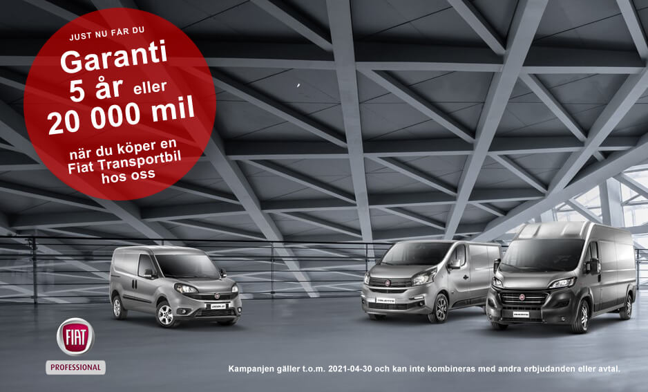 Kampanj Fiat transportbil garanti