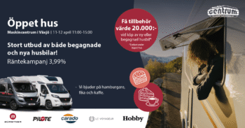 Öppet hus Maskincentrum husbilar Växjö